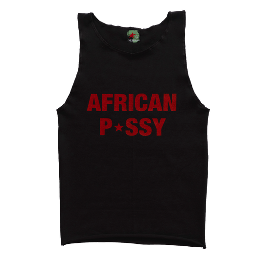 AFRICAN PUSSY CROP TOP / RED
